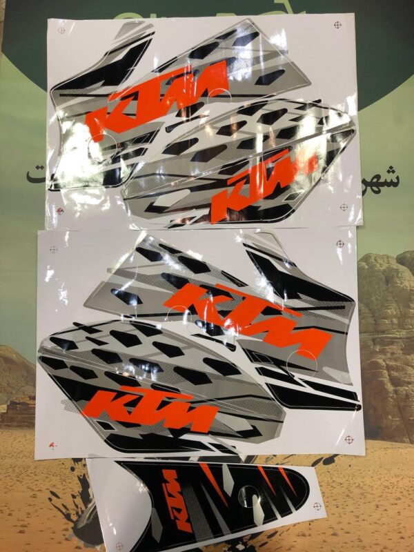 برچسب کامل تریل فلات طرح KTM بهرو 200 و 250