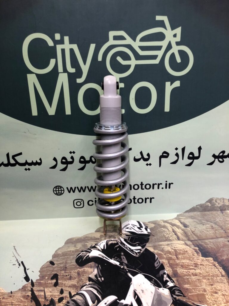 کمک فنر وسط فلات طرح KTM بهپر 200 و 250 کمک فنر وسط بهپر 200 کمک فنر بهپر 250 کمک عقب موتور تریل کمک فنر KTM موتور تریل